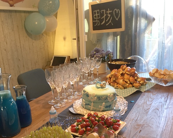 Babyshower Deko Tisch