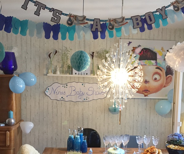 Babyshower Deko-Blue