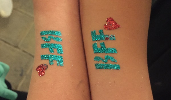 BFF Glitzertattoo